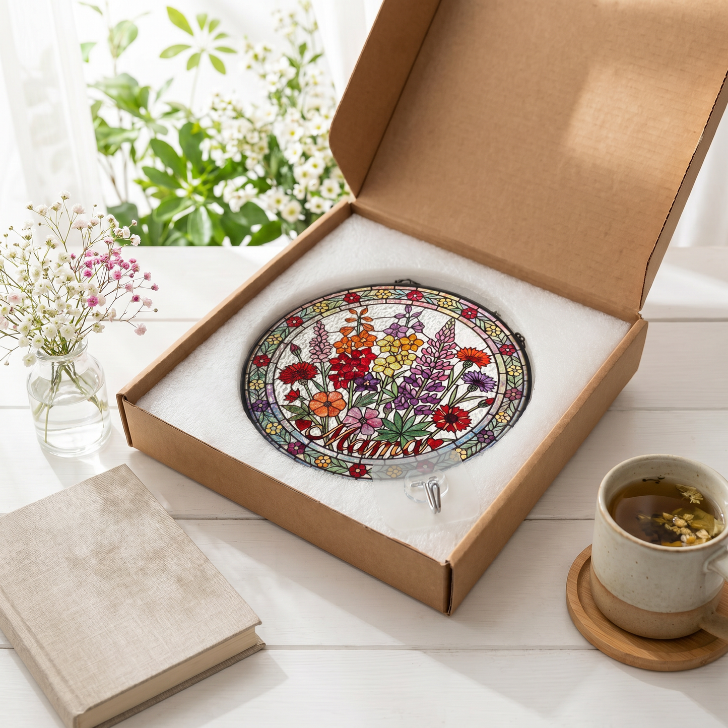 Enchanting Personalized Garden Vista Window Art