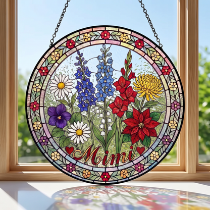 Enchanting Personalized Garden Vista Window Art
