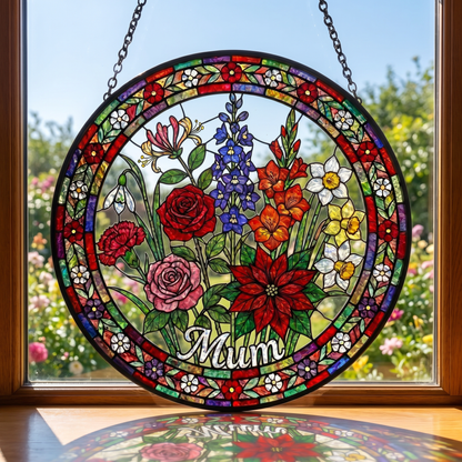 Enchanting Personalized Garden Vista Window Art
