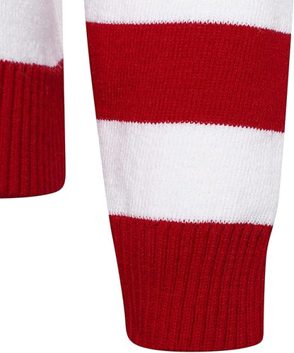 Festive Red and Green Elf Stripes