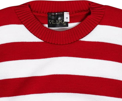 Festive Red and Green Elf Stripes