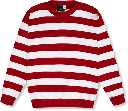 Festive Red and Green Elf Stripes