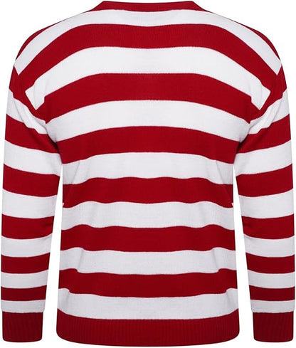 Festive Red and Green Elf Stripes