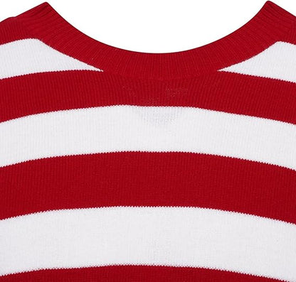 Festive Red and Green Elf Stripes