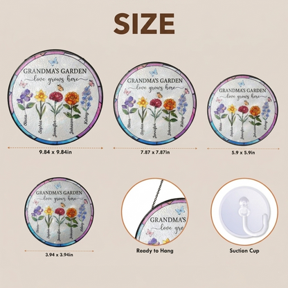 Luminous Personalized Glass Petal Window Masterpiece