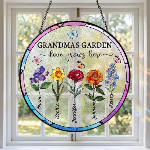 Luminous Personalized Glass Petal Window Masterpiece
