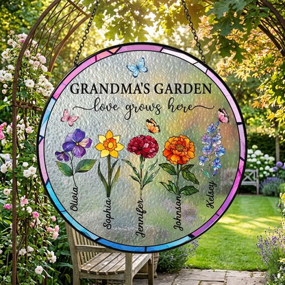 Luminous Personalized Glass Petal Window Masterpiece