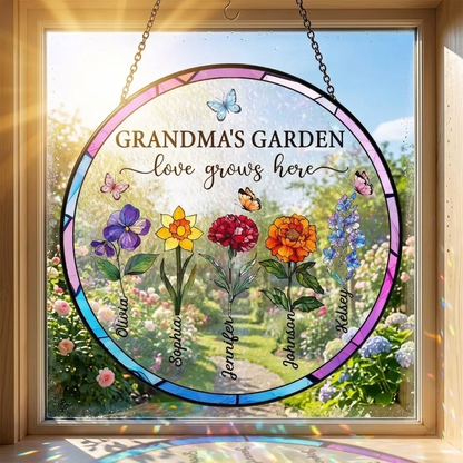 Luminous Personalized Glass Petal Window Masterpiece