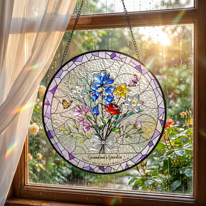 Radiant Heirloom Family Garden Stained Glass