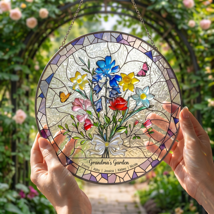 Radiant Heirloom Family Garden Stained Glass
