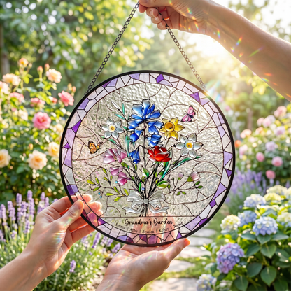 Radiant Heirloom Family Garden Stained Glass
