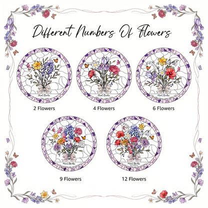 Radiant Heirloom Family Garden Stained Glass