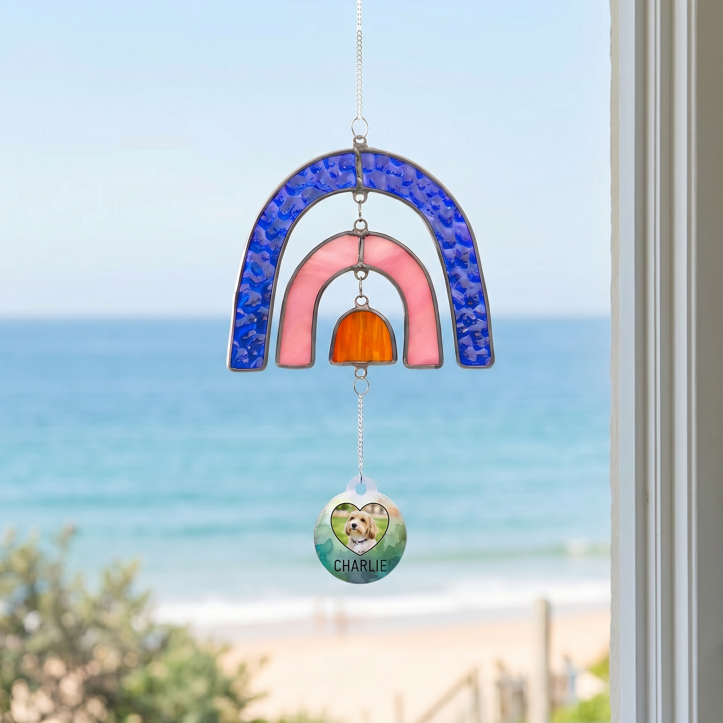 Premium Stained Glass Pet Tribute Suncatcher