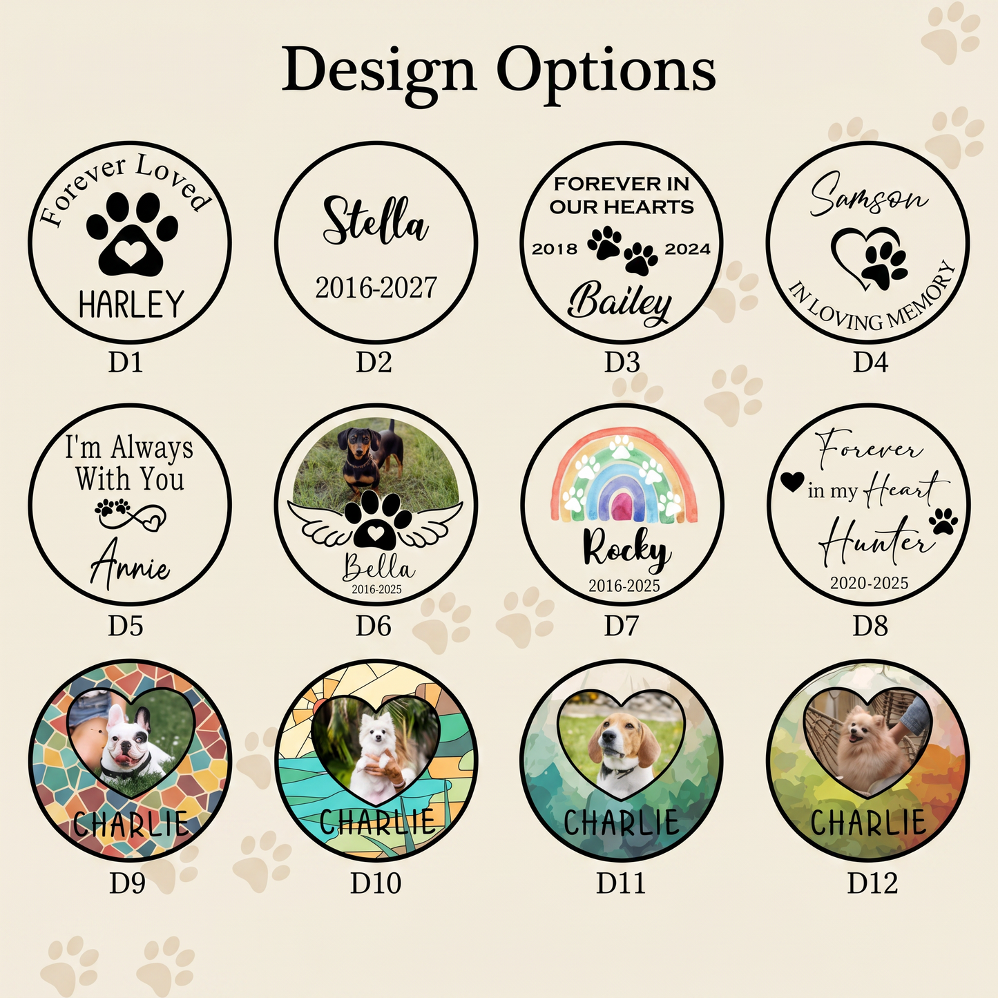 Premium Stained Glass Pet Tribute Suncatcher