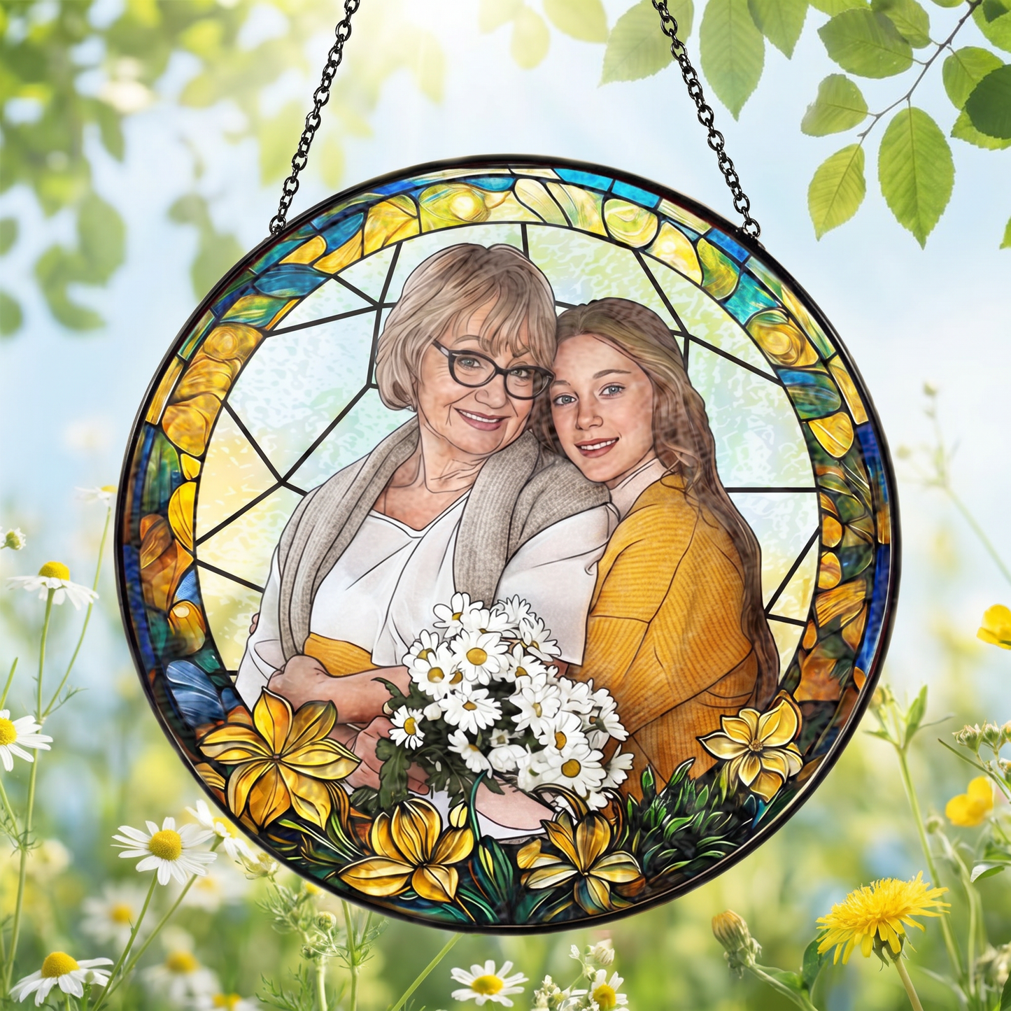 Bespoke Handcrafted Family Memory Glass Ornament