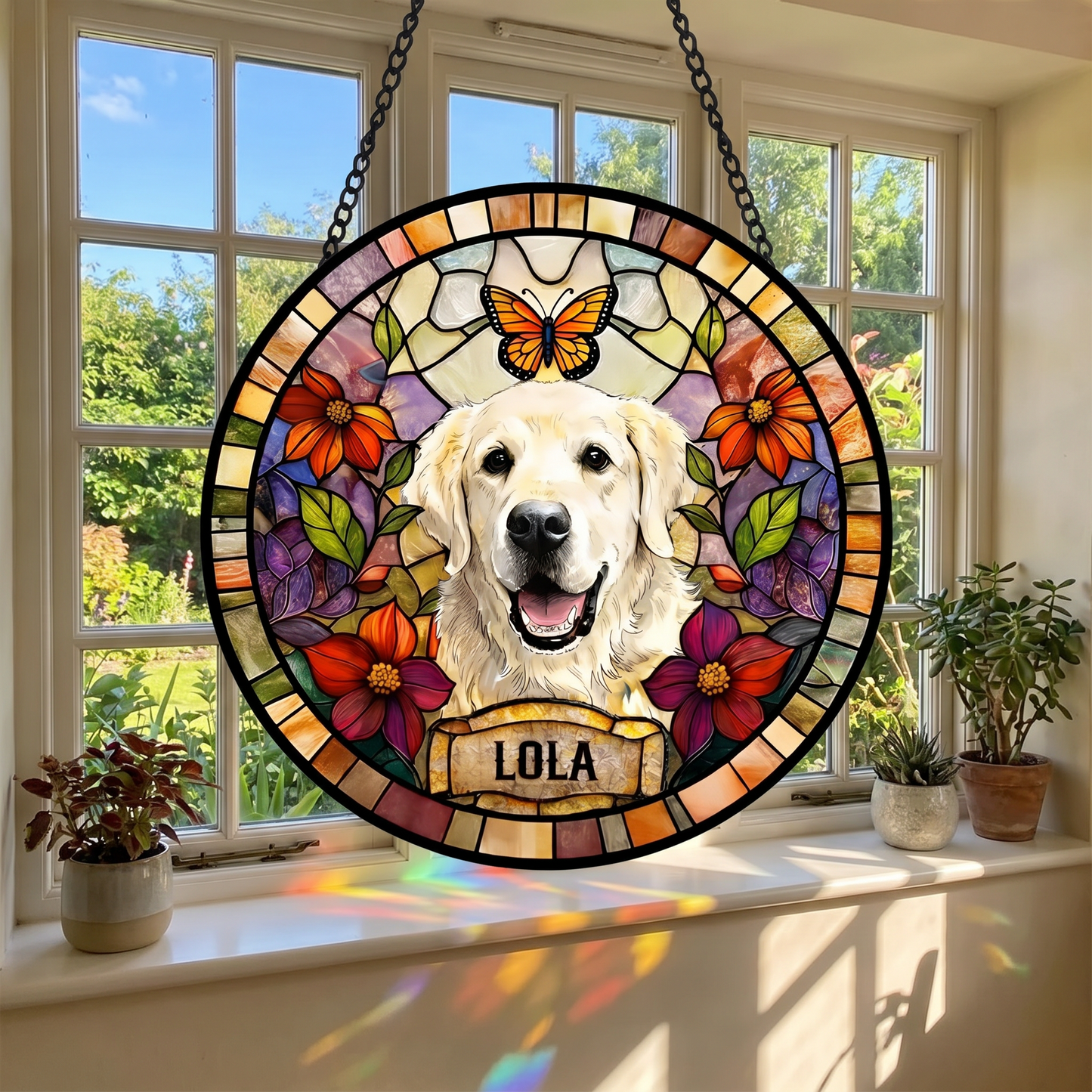 Majestic Custom Stained Glass Pet Legacy Art