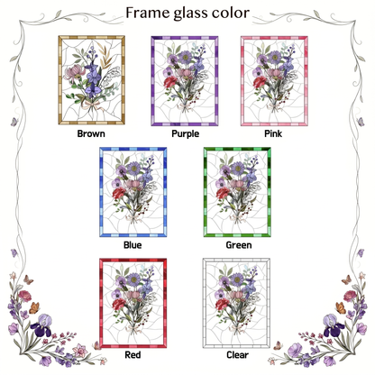 Handcrafted Eternal Family Bloom Stained Acrylic