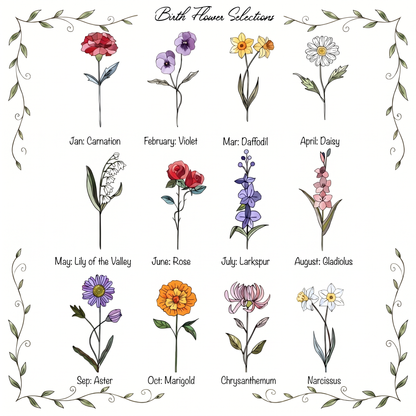 Handcrafted Eternal Family Bloom Stained Acrylic