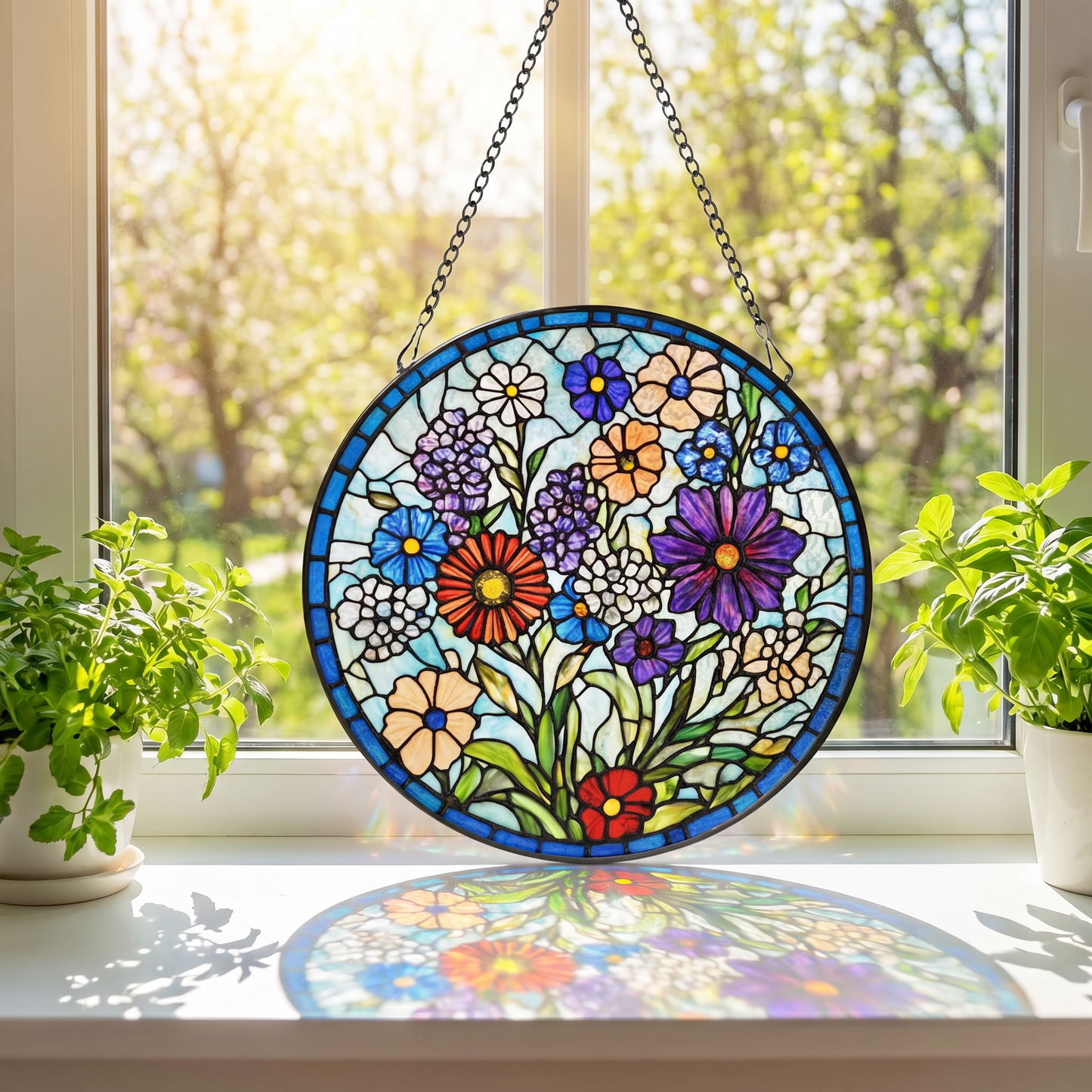 Radiant Bloom Ethereal Crystal Window Treasure