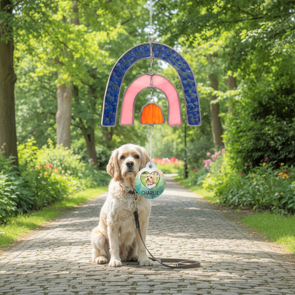Premium Stained Glass Pet Tribute Suncatcher
