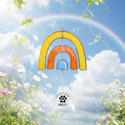 Premium Stained Glass Pet Tribute Suncatcher