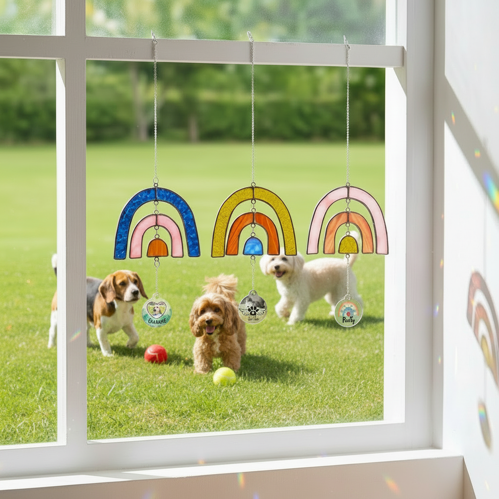 Premium Stained Glass Pet Tribute Suncatcher