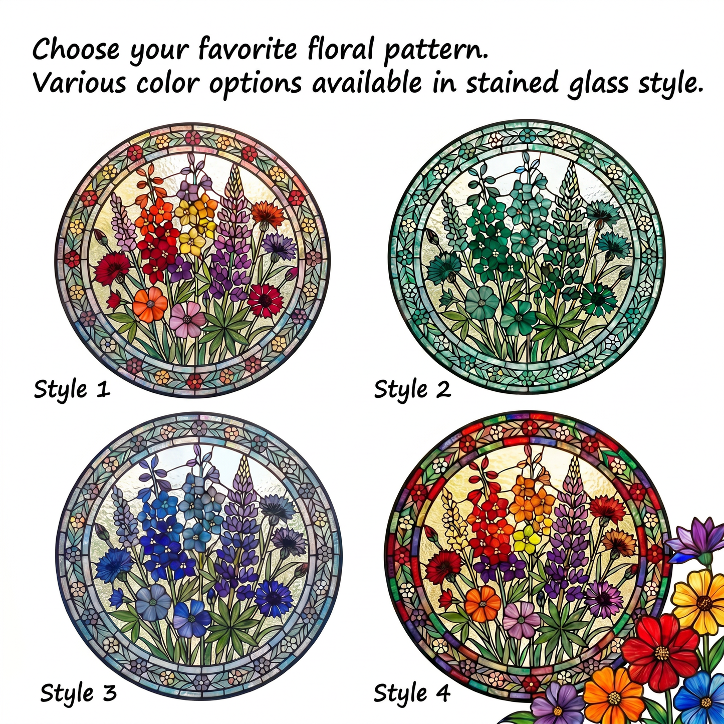 Enchanting Personalized Garden Vista Window Art