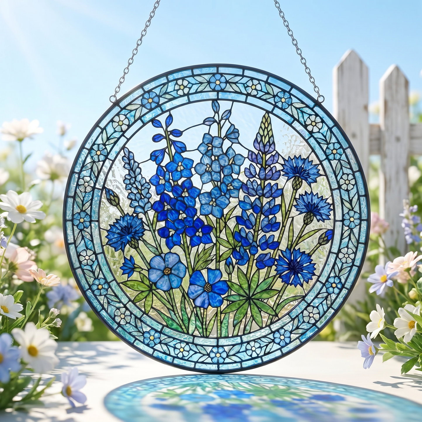 Enchanting Personalized Garden Vista Window Art