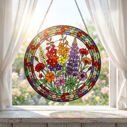 Enchanting Personalized Garden Vista Window Art